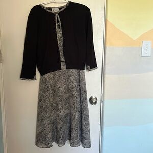 Midi A-line Sundress with Matching Sweater 2 Piece Set